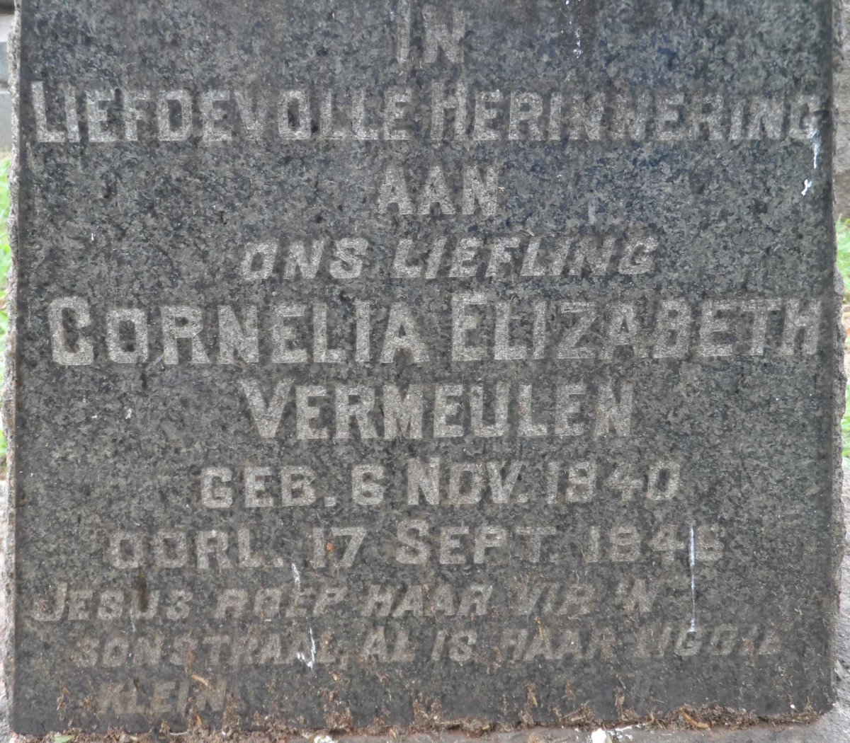 VERMEULEN Cornelia Elizabeth 1940-1946
