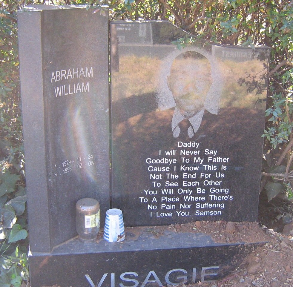 VISAGIE Abraham William 1929-1996