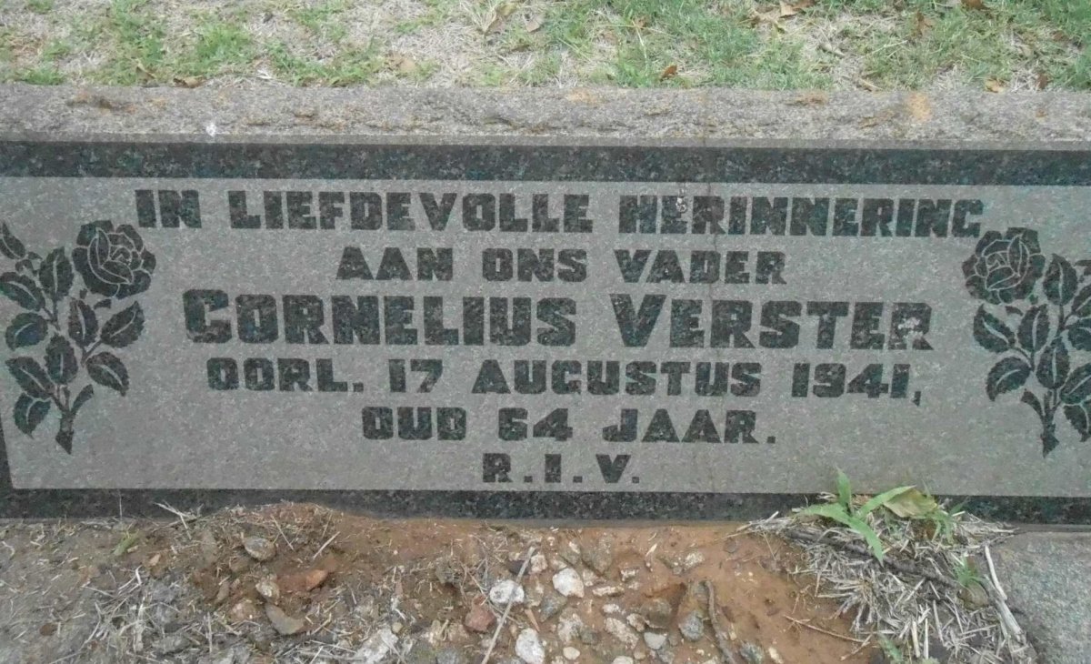 VERSTER Cornelius -1941