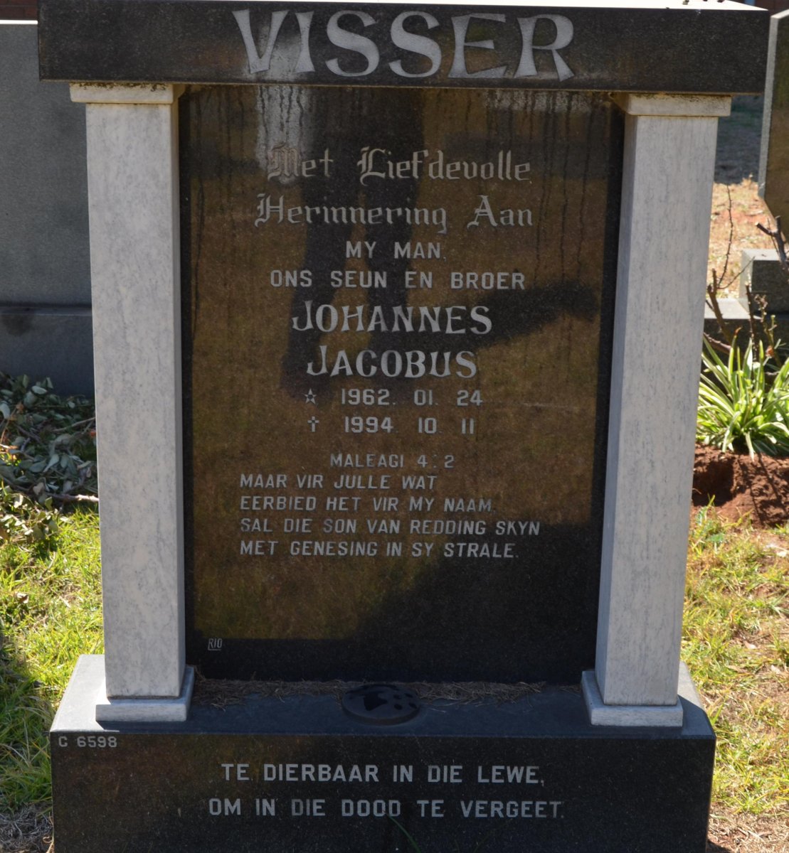 VISSER Johannes Jacobus 1962-1994