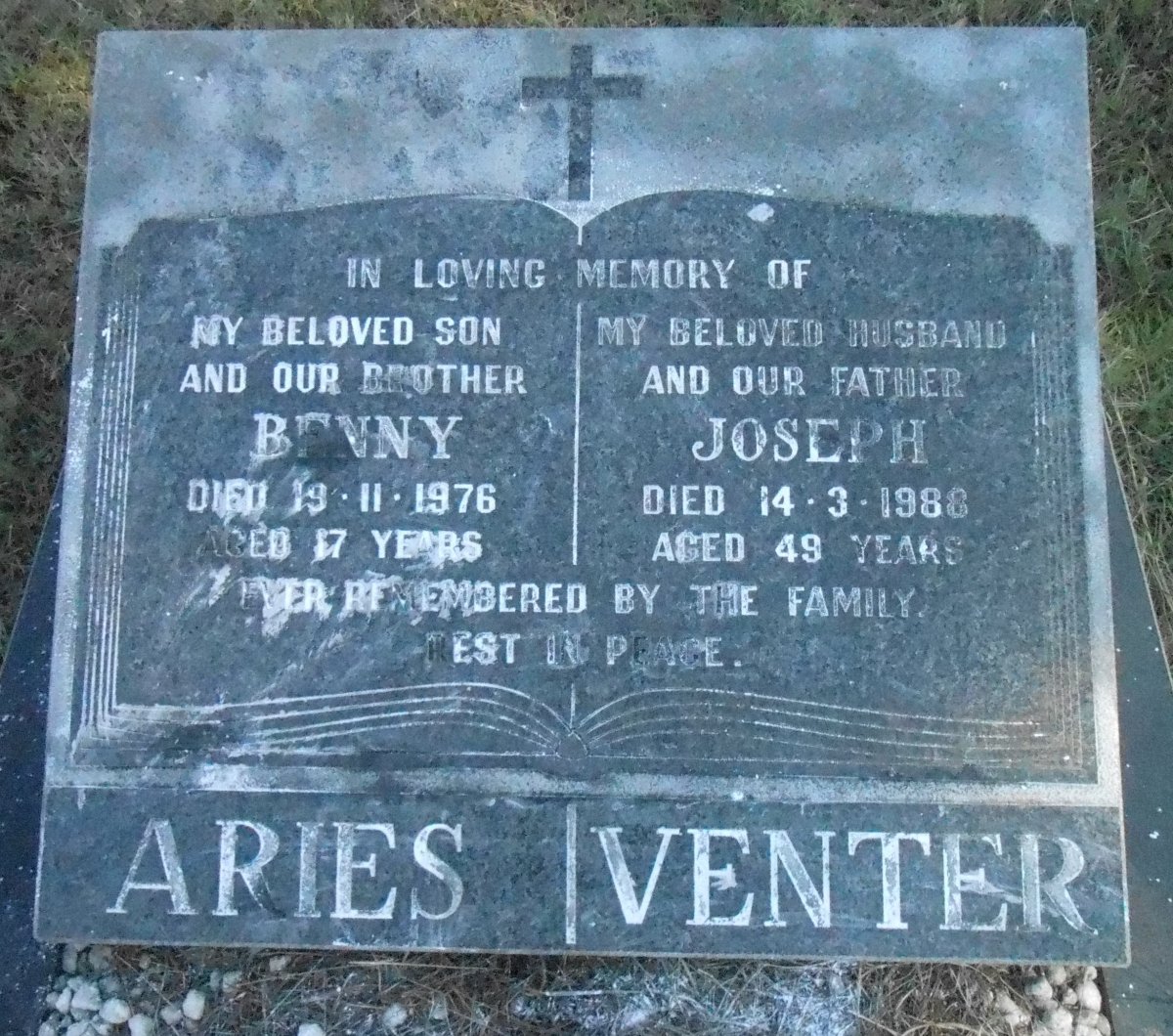 VENTER Joseph -1988 :: ARIES Benny -1976
