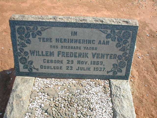 VENTER Willem Frederik 1869-1937
