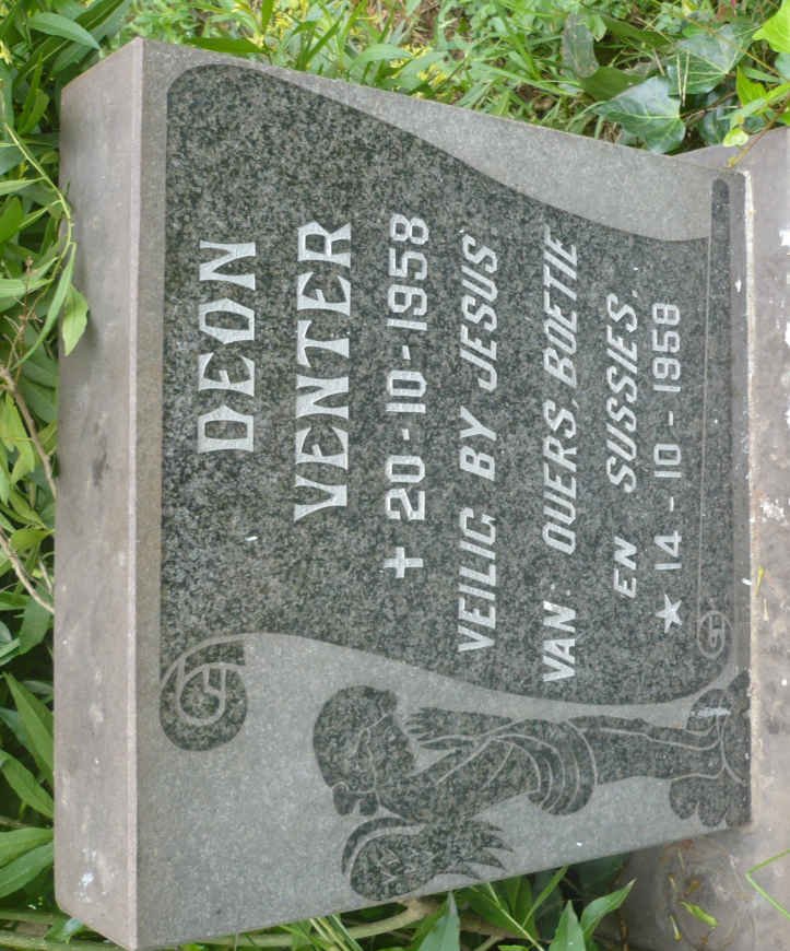 VENTER Deon 1958-1958