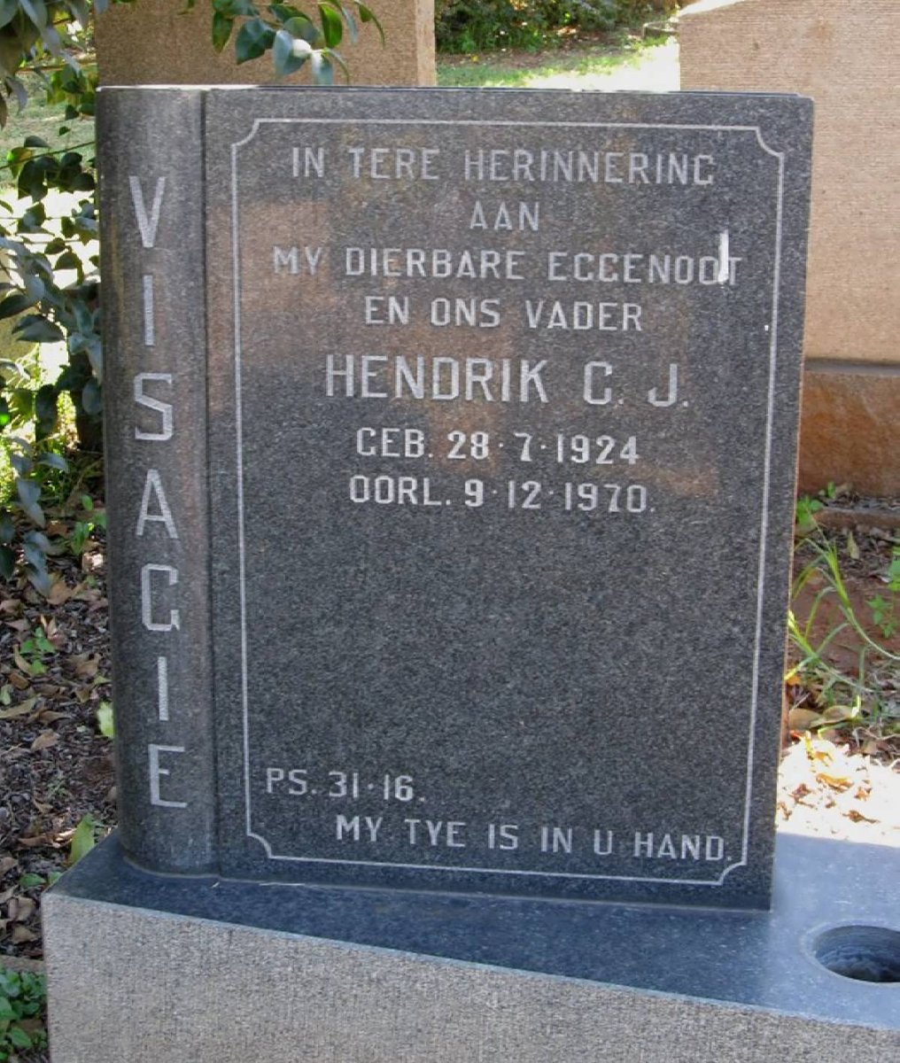 VISAGIE Hendrik C.J. 1924-1970