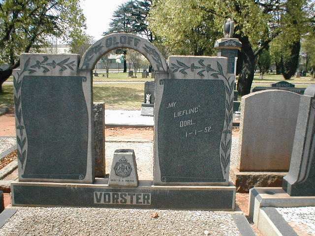 VORSTER Oloff -1952