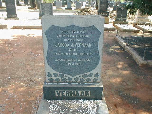 VERMAAK Jacoba J. -1941