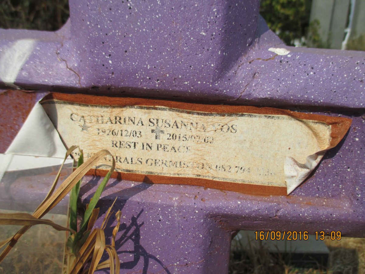 VOS Catharina Susanna 1926-2015
