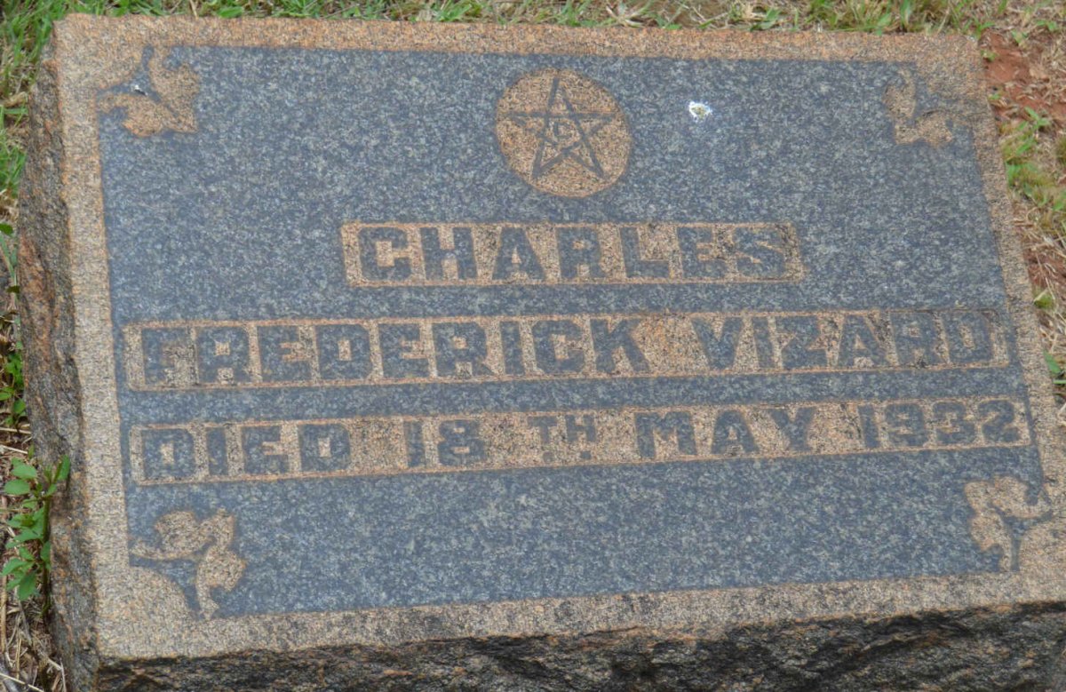 VIZARD Charles Frederick -1932