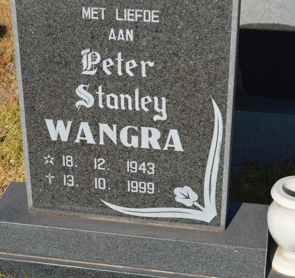 WANGRA Peter Stanley 1943-1999