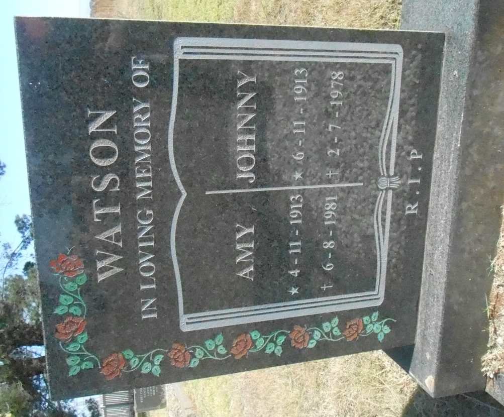 WATSON Johnny 1913-1978 &amp; Amy 1913-1981