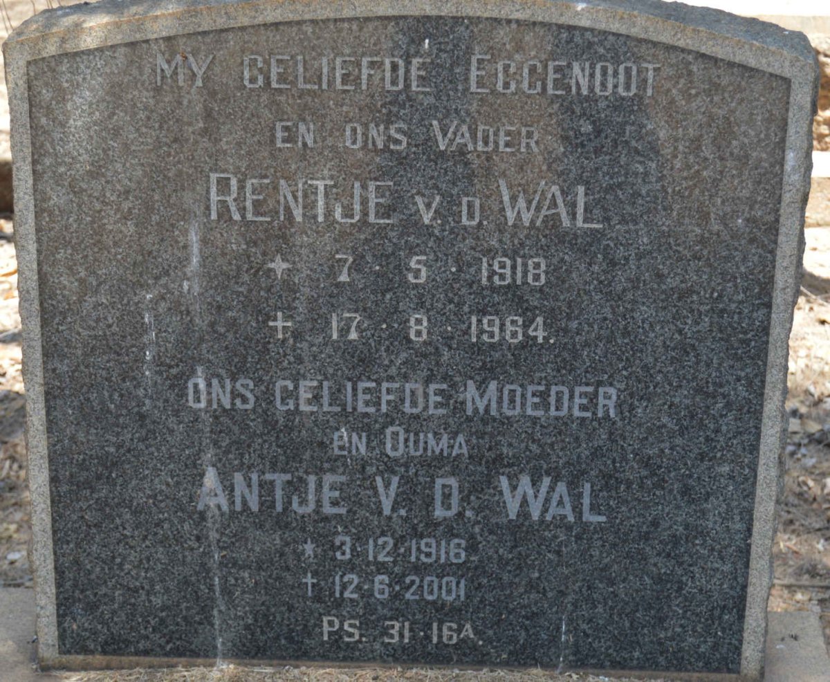 WAL Rentje, v.d. 1918-1964 &amp; Antje 1916-2001