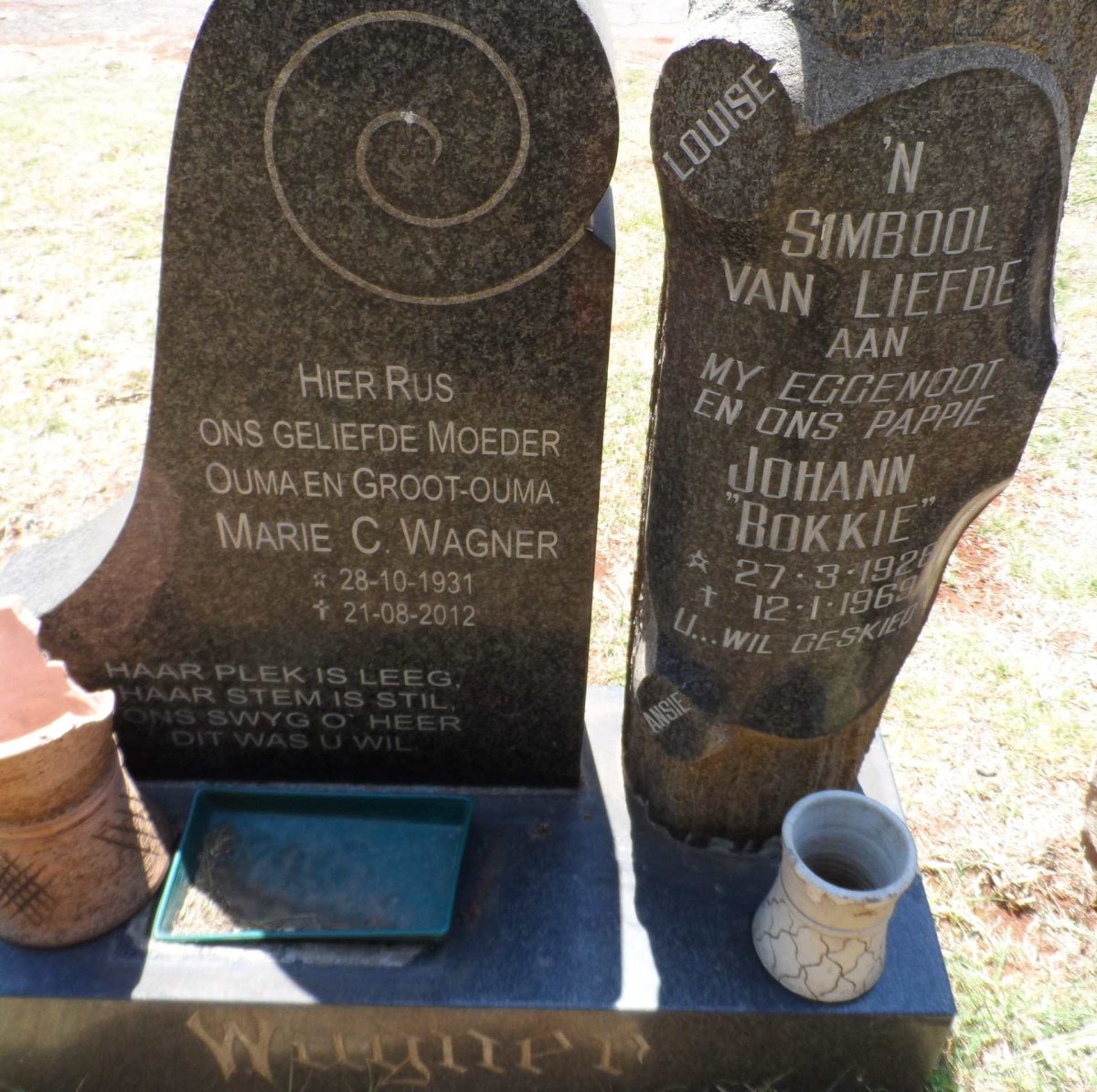 WAGNER Johann 1928-1969 &amp; Marie C. 1931-2012