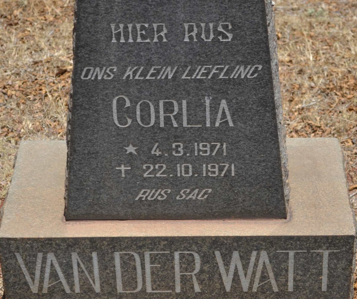 WATT Corlia, van der 1971-1971