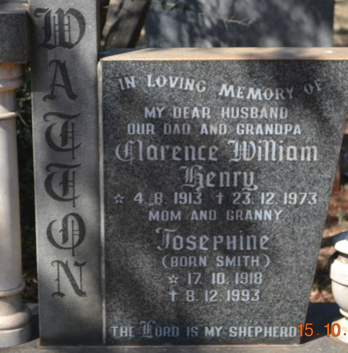WATTON Clarence William Henry 1913-1973 &amp; Josephine SMITH 1918-1993