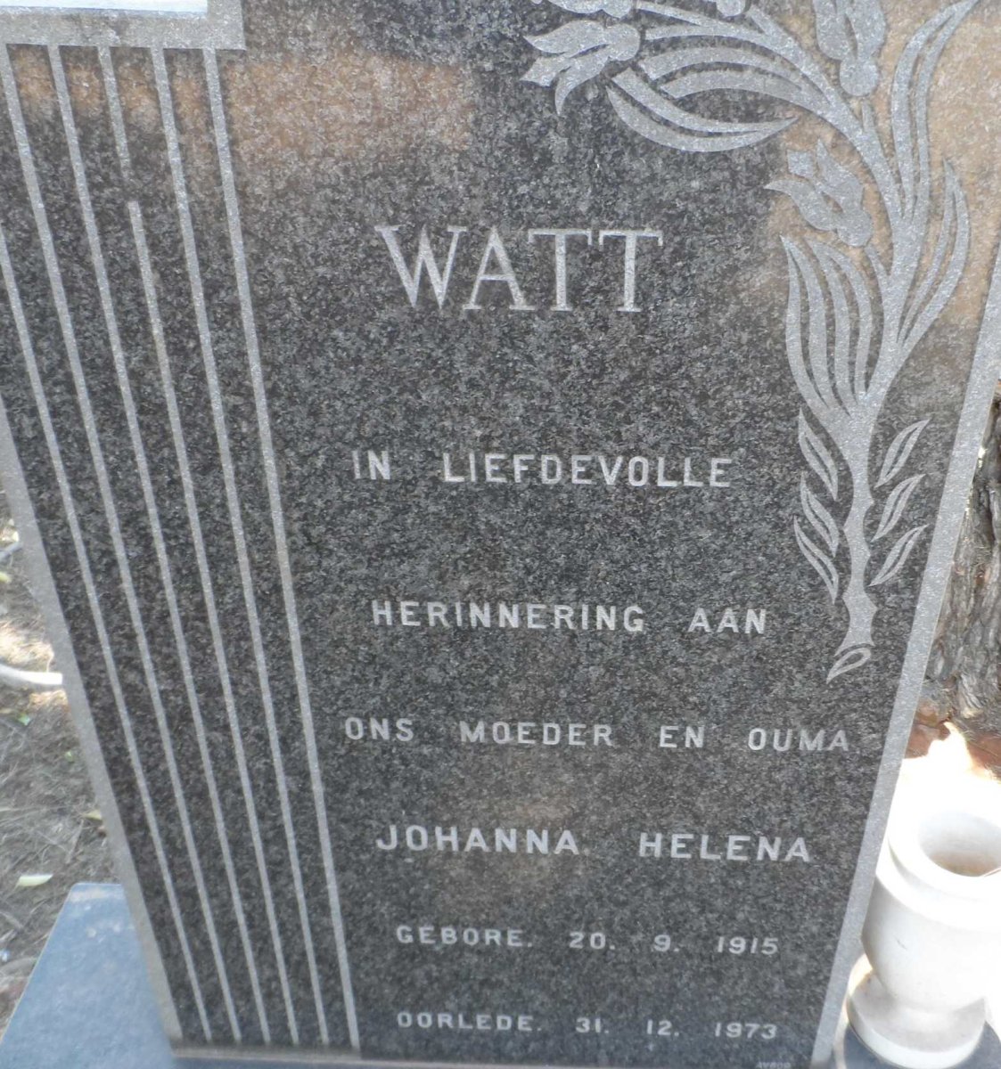 WATT Johanna Helena 1915-1973