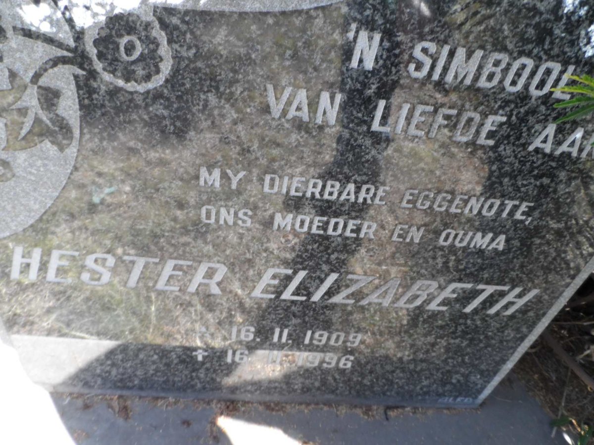 WATSON Hester Elizabeth 1909-1996