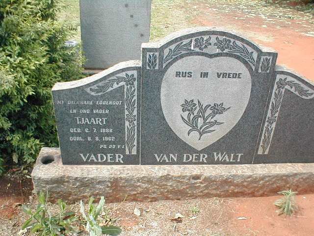 WALT Tjaart, van der 1888-1962