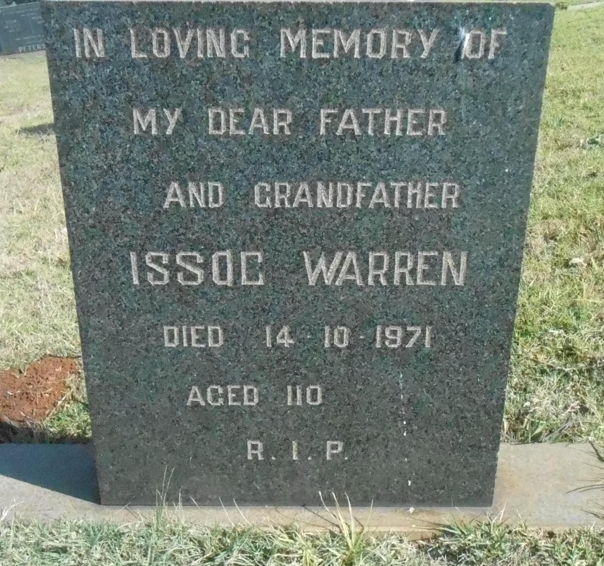 WARREN Issoc -1971