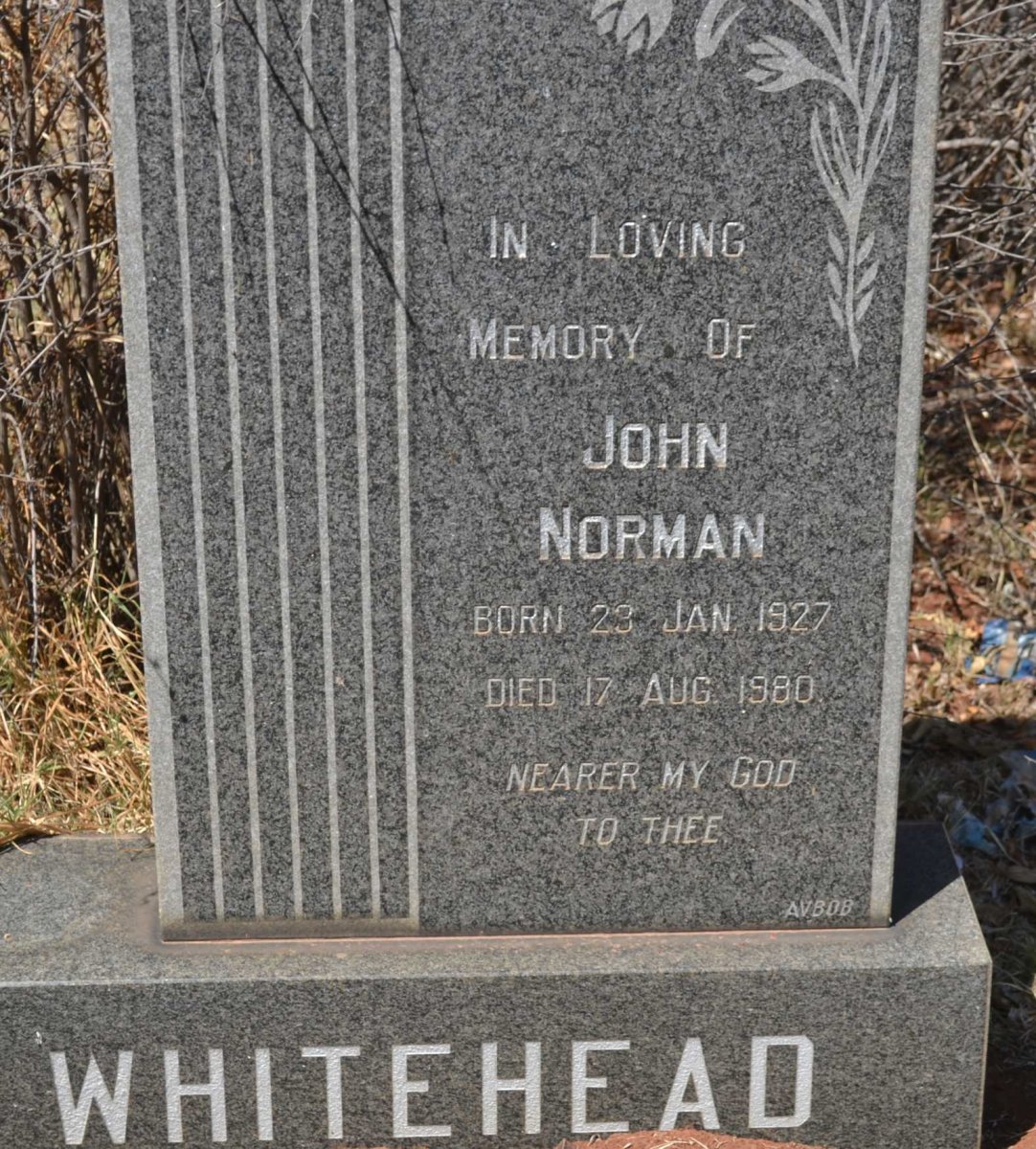 WHITEHEAD John Norman 1927-1980
