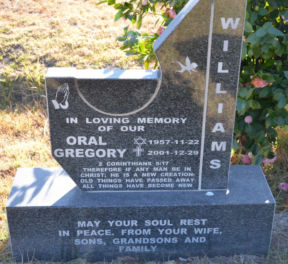 WILLIAMS Oral Gregory 1957-2001