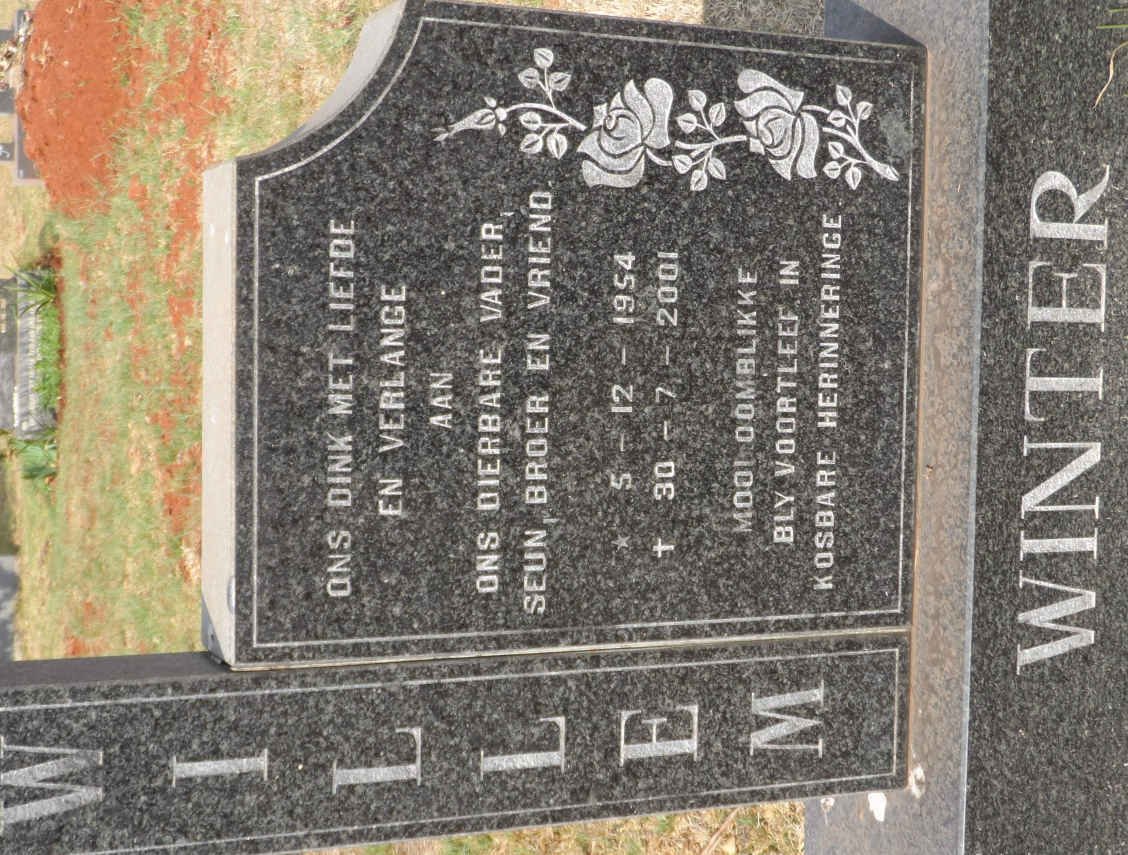 WINTER Willem 1954-2001
