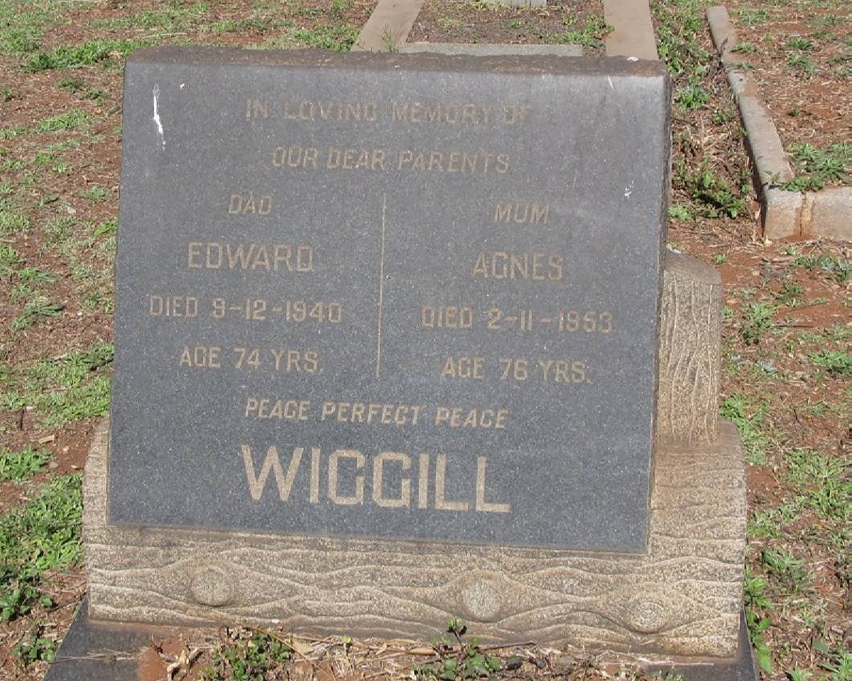 WIGGILL Edward -1940 &amp; Agnes -1953