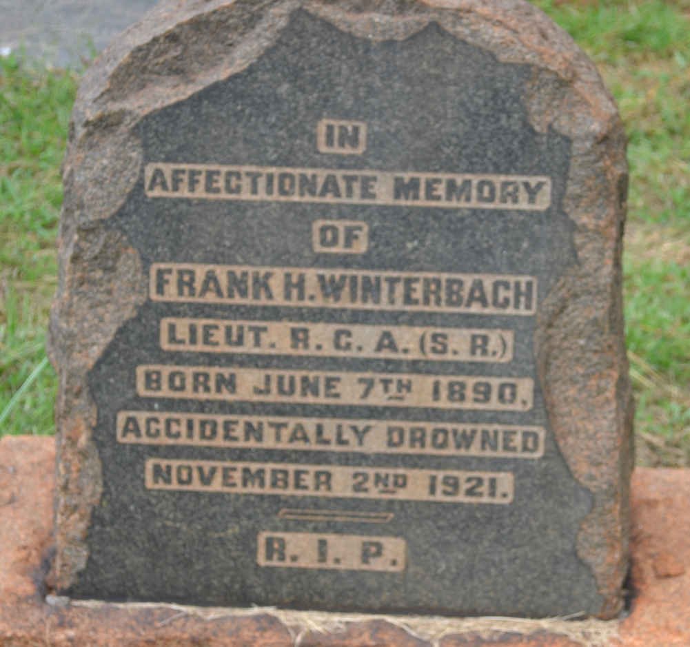 WINTERBACH Frank H. 1890-1921