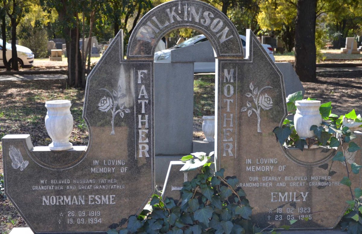 WILKINSON Norman Esme 1919-1994 &amp; Emily 1923-1995