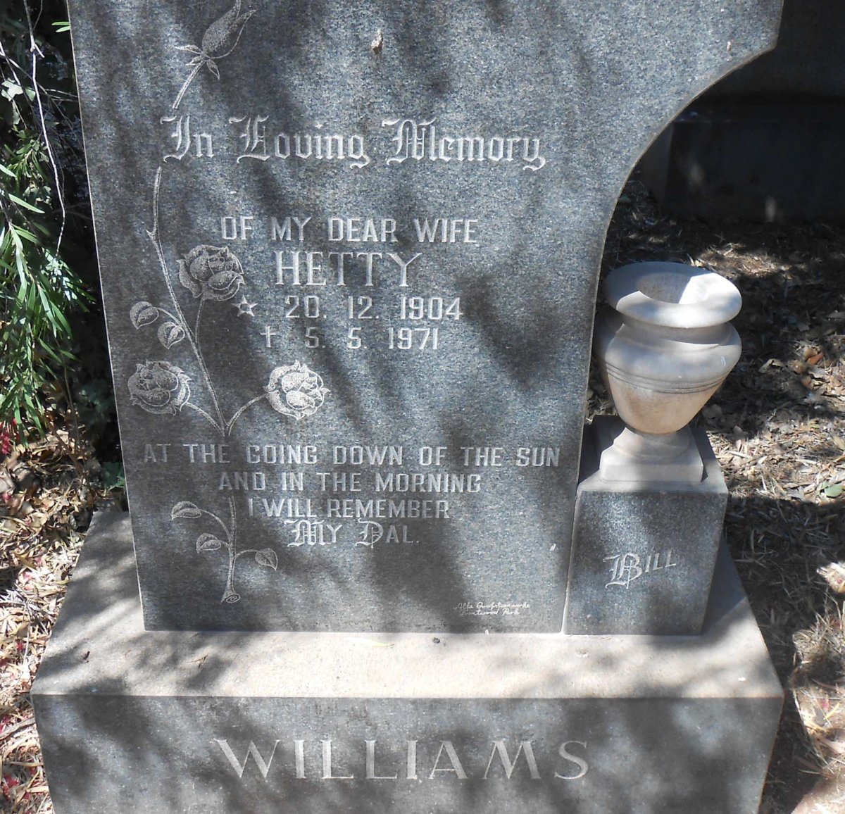 WILLIAMS Hetty 1904-1971
