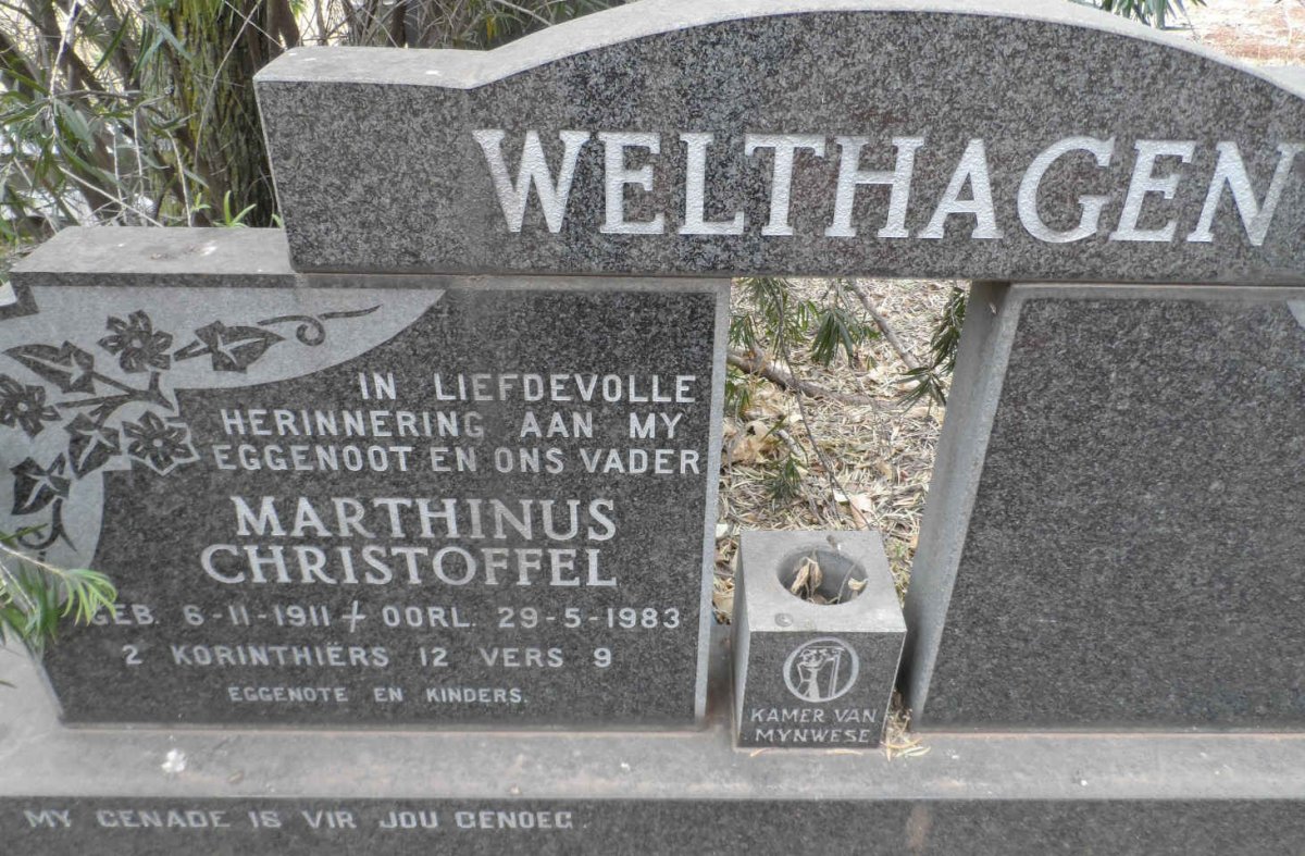 WELTHAGEN Marthinus Christoffel 1911-1983