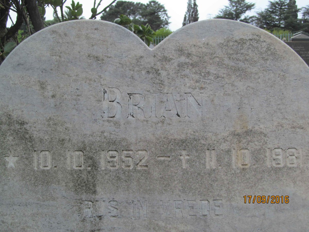 WESTGATE Brian 1952-1981