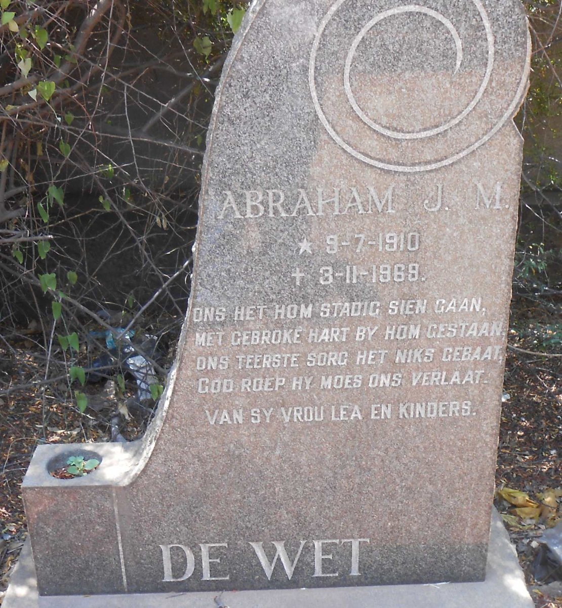 WET Abraham J.M., de 1910-1969