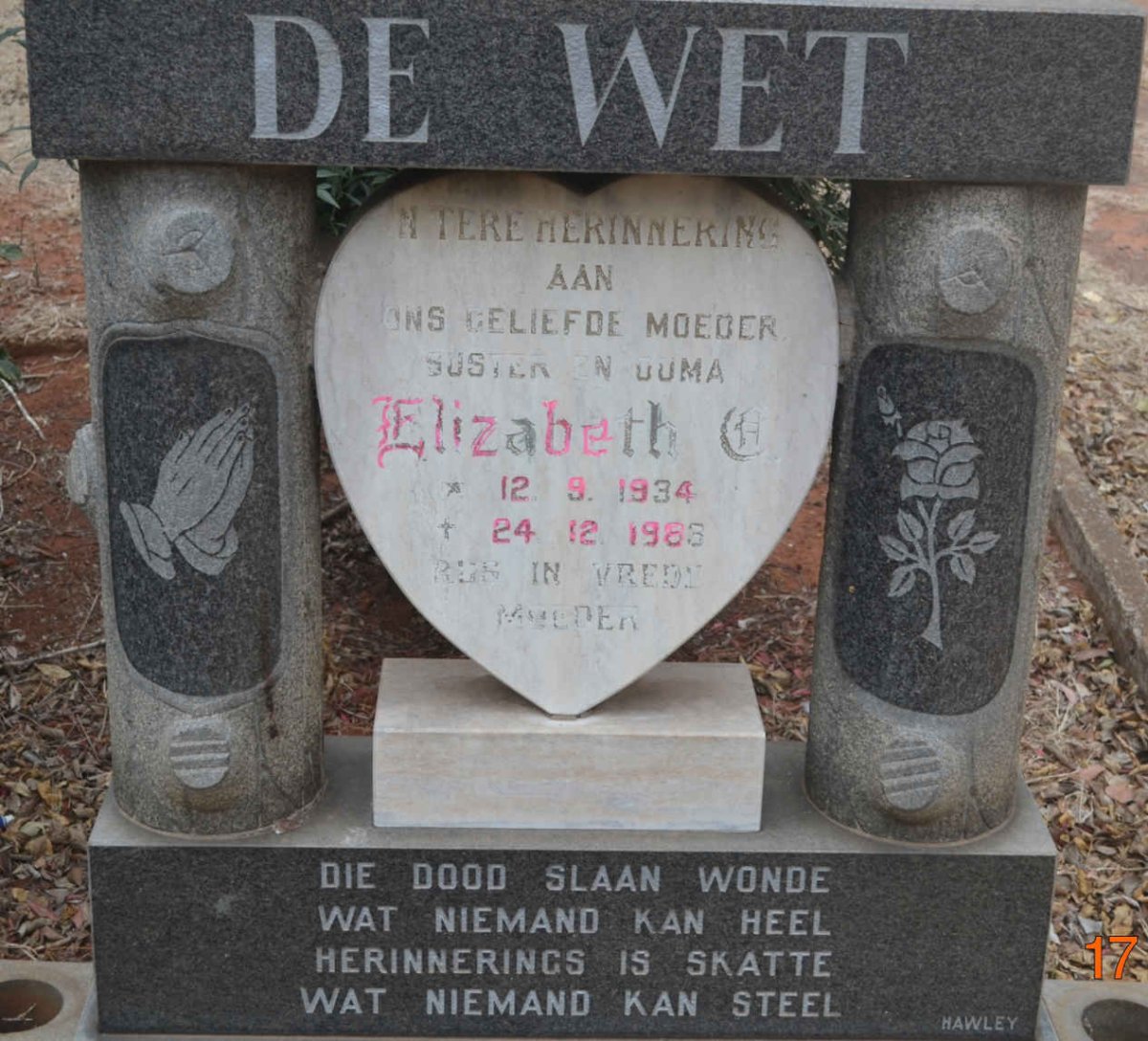 WET Elizabeth C., de 1934-1983