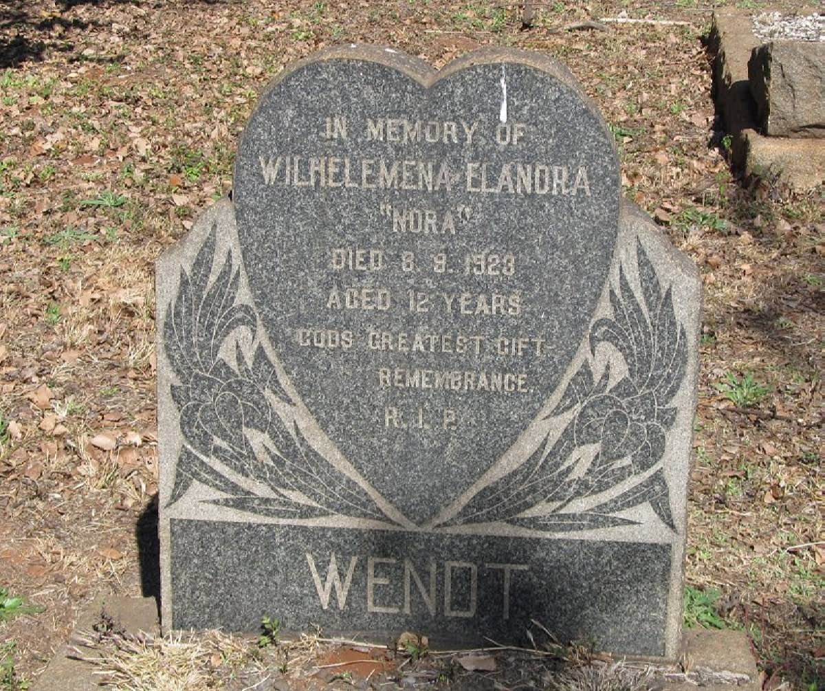 WENDT Wilhelemena Elanora -1923