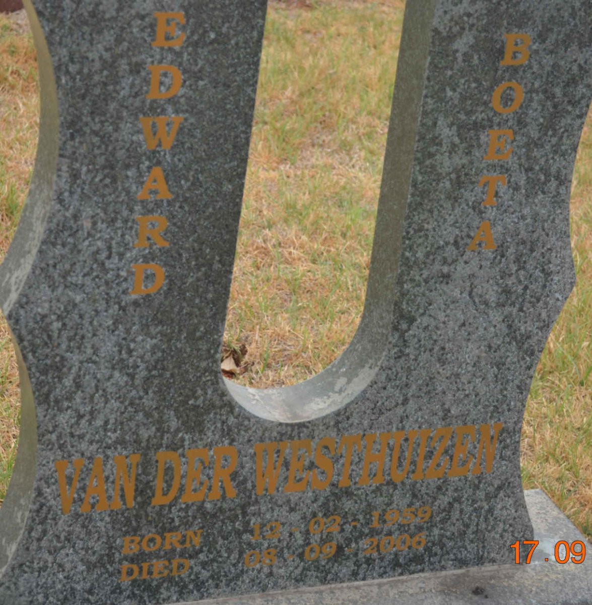 WESTHUIZEN Edward, van der 1959-2006