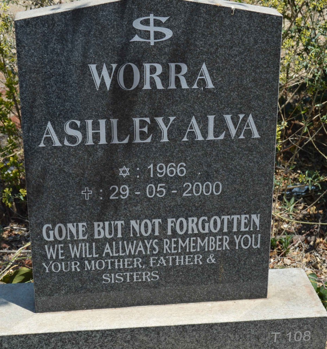 WORRA Ashley Alva 1966-2000