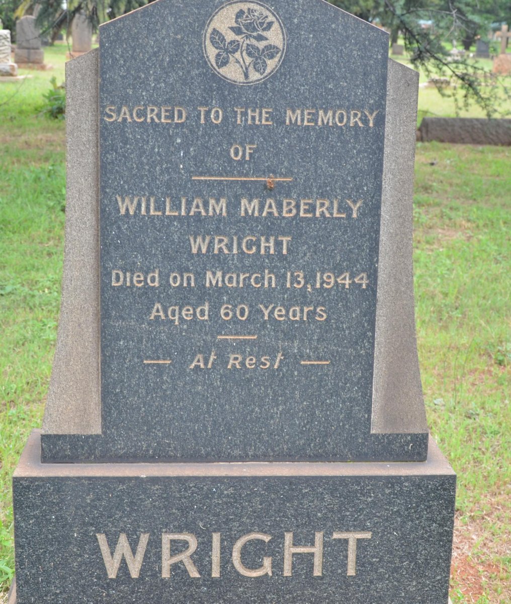 WRIGHT William Maberly -1944