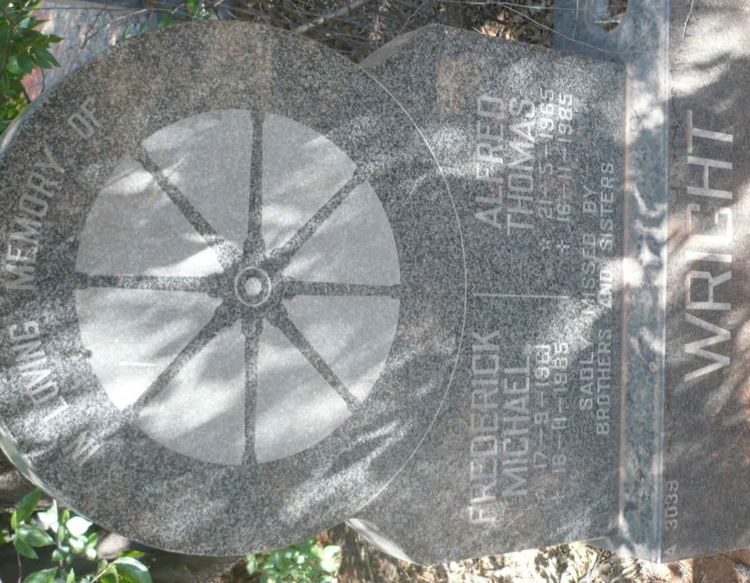 WRIGHT Frederick Michael 1961-1985 :: WRIGHT Alfred Thomas 1965-1985