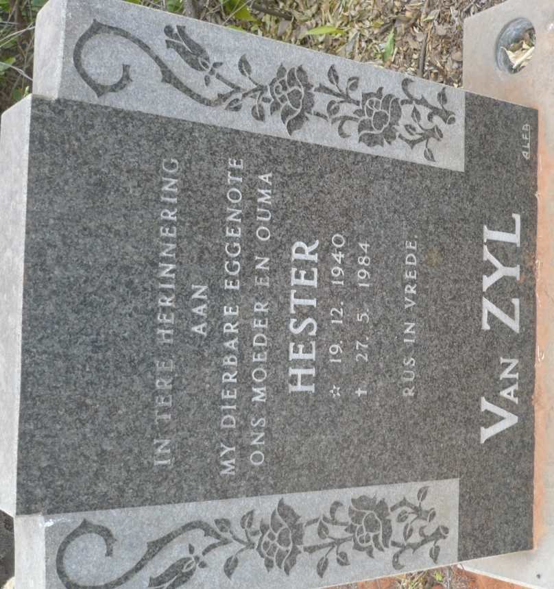 ZYL Hester, van 1940-1984