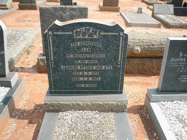 ZYL Jacobus Petrus, van 1875-1952