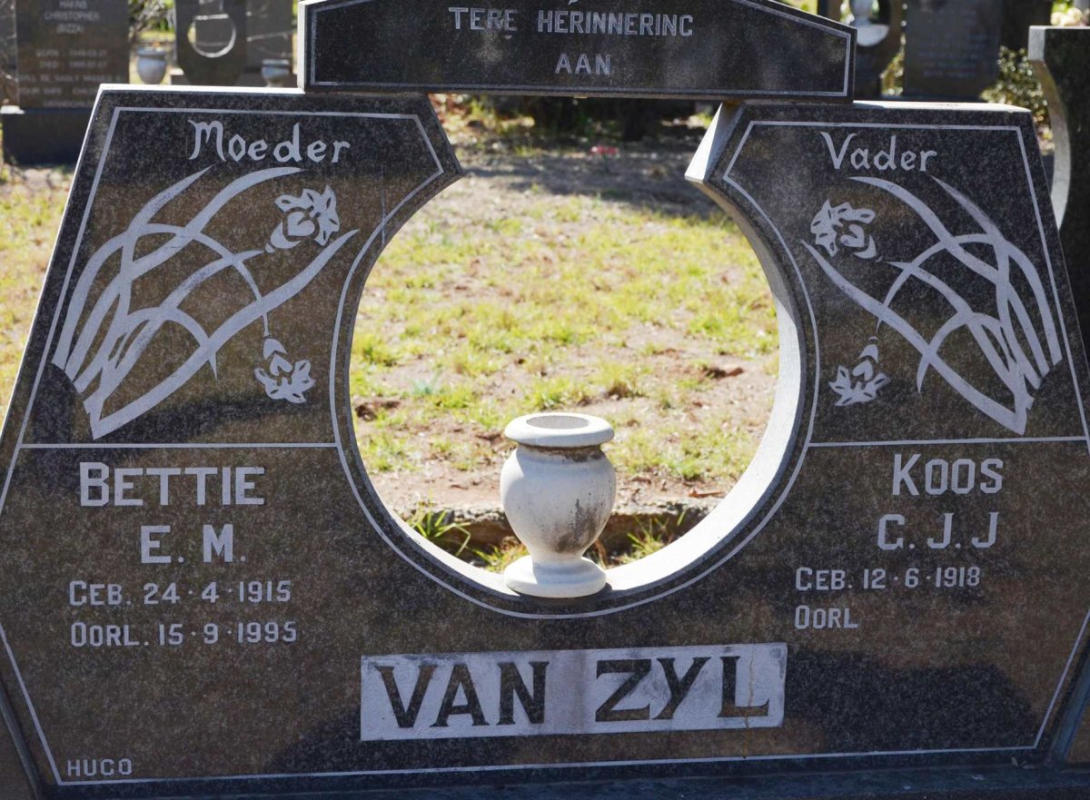 ZYL C.J.J., van 1918- &amp; E.M. 1915-1995