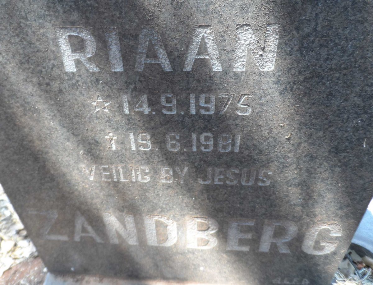 ZANDBERG Riaan 1975-1981