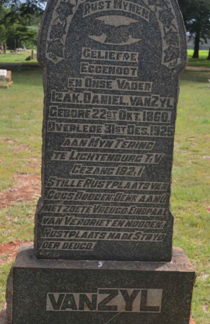 ZYL Izak Daniel, van 1860-1925