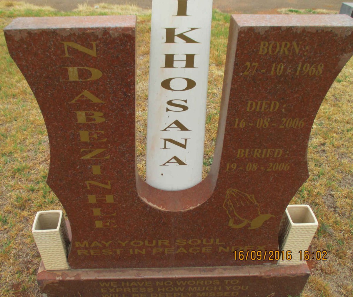 IKHOSANA Ndabezinhle 1968-2006