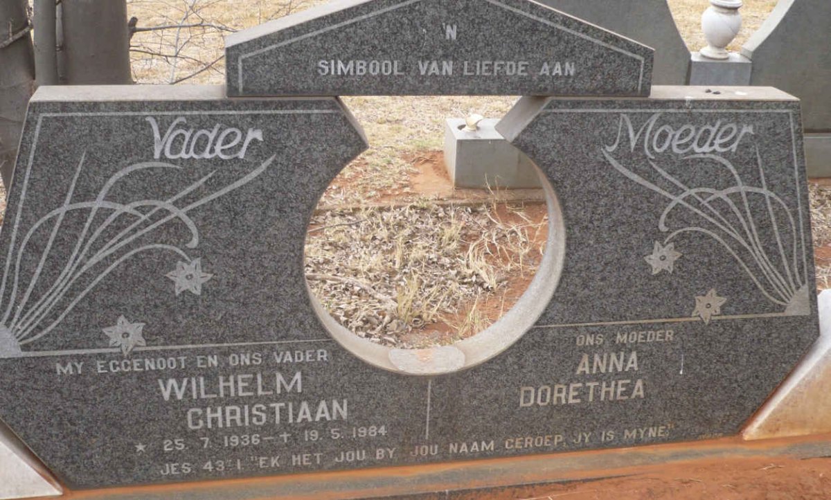 ? Wilhelm Christiaan 1936-1984 &amp; Anna Dorethea