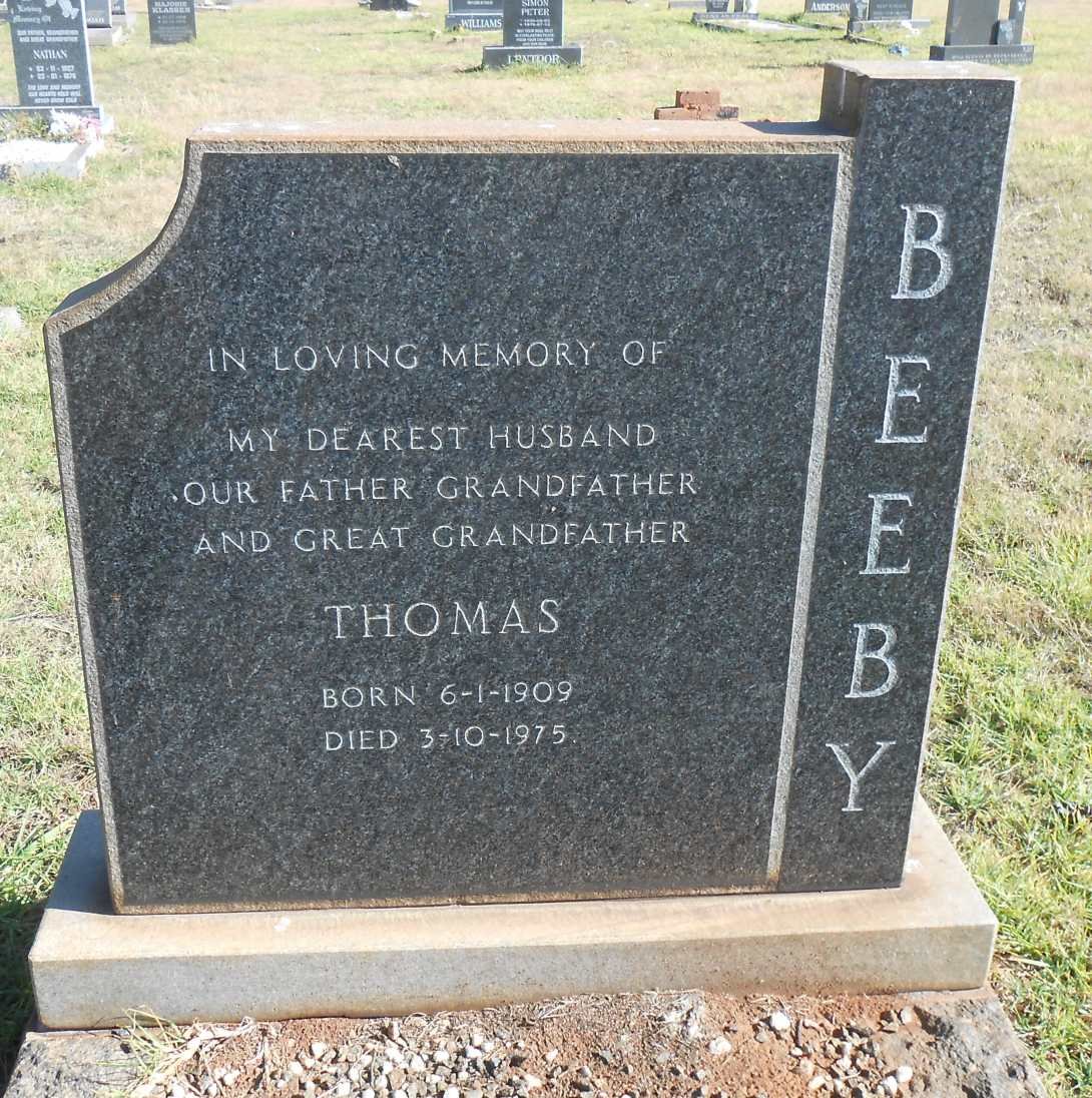 BEEBY Thomas 1909-1975