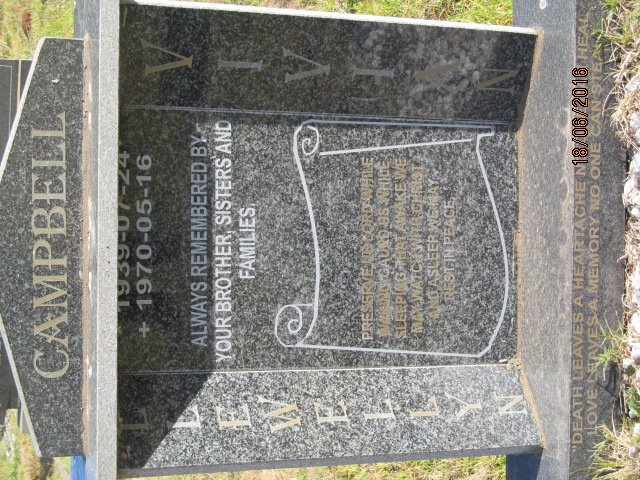 CAMPBELL Llewellyn Vivian 1939-1970