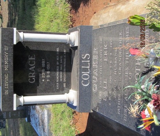 COLLIS Grace 1887-1967 :: QUAKER Dale Eric 1918-1995 &amp; Dorothy 1914-2013
