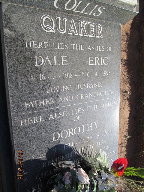 QUAKER Dale Eric 1918-1995