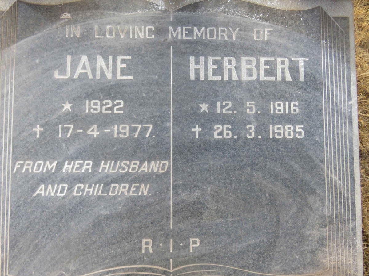 COLLIS Herbert 1916-1985 &amp; Jane 1922-1977